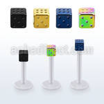 albtd25 bio  flex labret w 2.5mm pvd plated steel dice