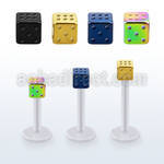 albtd4 bio  flex labret w 4mm pvd plated steel dice