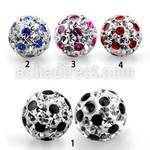 amfr8 8mm ferido multi crystal ball with cute dotted design