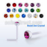 ansbc25 bio  flex nose stud w 2.5mm bezel set swarovski crystal