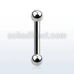 bbeb2 316l steel eyebrow helix barbell with 2mm ball