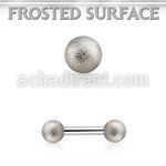 bbefo3 surgical steel eyebrow barbellw 2 3mm frosted steel ball