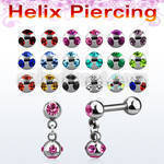 bber39b 1 6mm 316l steel helix barbell with two 4mm balls