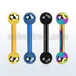 bbetb25 anodized 316l steel eyebrow helix barbell w 2 5mm ball
