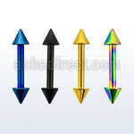 bbetcn anodized 316l steel eyebrow helix barbell with 3mm cone
