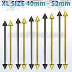 bbitcnxl xl pvd 316l steel industrial barbell with two 5mm cones