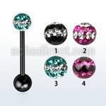 bbtfr5d anodized 316 steel tongue barbell w tri line crystal