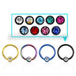 bcetc3 pvd 316l closure ring w 3mm bezel crystal closure ball