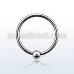 bcr16 316l steel 1 2mm ball closure ring with 3mm ball