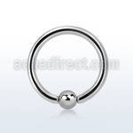 bcr16s 316l steel ball closure ring with 2 5mm mm ball