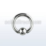 bcr8 3mm 316l steel ball closure ring with an 8mm ball