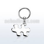 bcrg615 steel bcr 1.6mm w a autism awareness symbol (jigsaw)