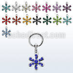 bcrg725 316l steel bcr 1.6mm w a crystal flower