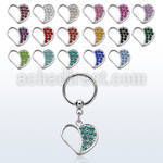 bcrs494 316l steel bcr 1.2mm w a heart with crystals