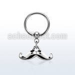 bcrs517 316l steel bcr 1.2mm w a plain mustache