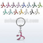 bcrs588 316l steel bcr 1.2mm w a crystal studded bow