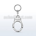 bcrs765 316l steel ball closure ring 1.2mm w dangling handcuff