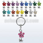 bcrsfl15 316l steel bcr 1.2mm w a crystal flower