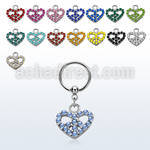 bcrshpe steel bcr 1.2mm w a w a combined heart and peace sign