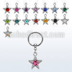 bcrssar 316l steel bcr 1.2mm w a a round crystal studded star