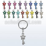 bcrsstky 316l steel bcr 1.2mm w a star key design with crystals 