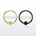 bcrt20s black pvd 316l steel ball closure ring with 2 5mm ball