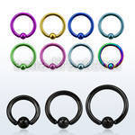 bcrt premium pvd 316l steel closure ring w 4mm ball