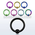 bcrte premium pvd 317l steel ball closure ring w 3mm ball