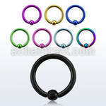 bcrtes premium pvd 316l steel ball closure ring w 2 5mm ball