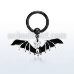bcrtg569 black pvd plated steel bcr 1.6mm w black bat