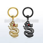 bcrtg721 gold or black pvd plated steel bcr 1.6mm w dragon
