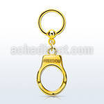 bcrtg765 anodized steel ball closure ring 1.6mm dangling handcuff