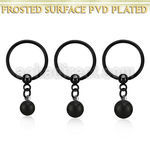 bcrtsfo black steel bcr 1.2mm w black frosted steel ball