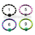bctl14 zebra striped pvd 316l steel 4mm ball closure ring
