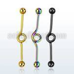 bdbt14 anodized 316l steel industrial loop barbell w 5mm ball