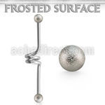 bdcfo4 steel industrial twister barbell 5mm frosted steel balls
