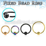 bedrt20m anodized steel fixed bead ring, 20g w a 2.5mm ball
