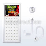 biswcx40 box w 40 pcs of bio flex nose screws w 1 5mm crystals