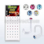 biswmx40 box w 40 pcs of bio flex nose screws w 1 5mm crystals