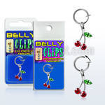 blcp2 fake belly clip with cherry dangle in blister pack