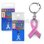 blcpt105 fake belly clip with dangling ribbon in blister pack