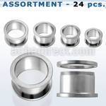 blk08 bulk of 10 2mm high polished 316l steel flesh tunnel