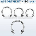 blk110 bulk of 316l steel circular barbells with 5mm cones