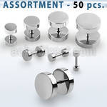 blk159 high polished surgical steel fake plug without o ring