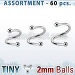 blk219c bulk of 1 0mm 316l steel spiral with 2mm balls