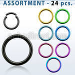 blk222c premium pvd plated 316l segment ring 14g 1 6mm