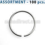 blk223a bulk of 100 pcs of 0 8mm surgical steel seamless ring