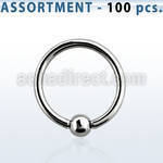 blk228b bulk of 316l steel ball closure rings with 2 5mm ball
