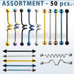 blk233 bulk of 1 6mm anodized 316l steel industrial barbell