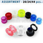 blk253 bulk of 3mm to 5mm acrylic screw fit flesh tunnel